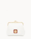 Dooney Pebble Grain Large Framed Purse White ID-fD7W5LpH