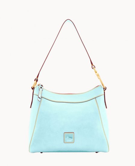 Dooney Florentine Large Cassidy Hobo Pale Blue ID-8tqsWQO4 - Click Image to Close