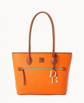 Dooney Pebble Grain Tote Clementine ID-1s7oxsFw