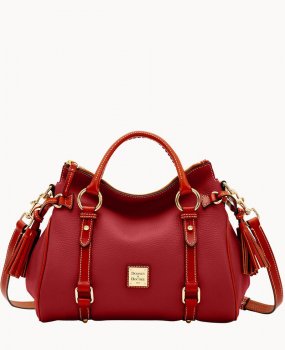 Dooney Pebble Grain Satchel Red ID-FSH0idPY