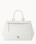 Dooney Saffiano Zip Satchel Off White ID-yE1RHeiT