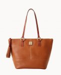 Dooney Pebble Grain Small Tobi Tote Caramel ID-6lGeotgD