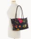 Dooney Roberta Pieri Flower Classic Sm Robertina Tote w Long Handle Black Black ID-Yehp31tl