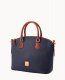 Dooney Pebble Grain Domed Satchel Midnight Blue ID-NrJd2h5I