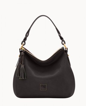 Dooney Florentine Twist Strap Hobo Black Black ID-GcfuBv58