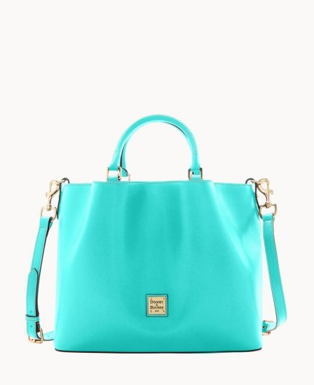 Dooney Saffiano Large Barlow Mint ID-PRm2tDKl - Click Image to Close