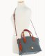 Dooney Pebble Grain Trina Satchel Slate ID-NOWZUJsO