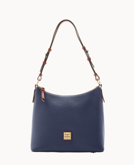 Dooney Pebble Grain Hobo Midnight Blue ID-wE7Cqv35 - Click Image to Close