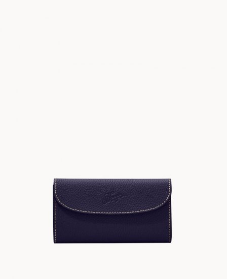 Dooney Henrys Continental Clutch Navy ID-NTxLKcmY - Click Image to Close