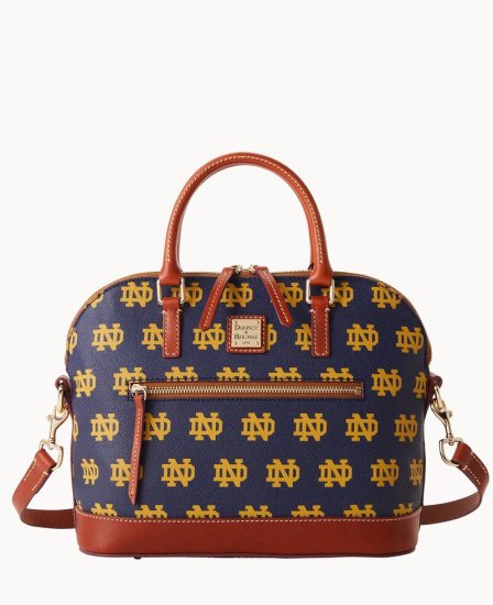 Dooney Collegiate Notre Dame Domed Zip Satchel NOTRE DAME ID-K0hCsBcL - Click Image to Close