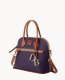 Dooney Pebble Grain Domed Satchel Plum Wine ID-bZUPIEJQ