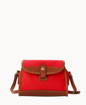 Dooney Wayfarer Flap Crossbody Red ID-Dg8n3shu