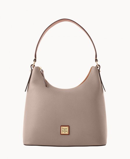 Dooney Pebble Grain Hobo Taupe ID-fLoHK4QF - Click Image to Close