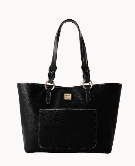 Dooney Pebble Grain Tammy Tote Black Black ID-rgieMv7C - Click Image to Close