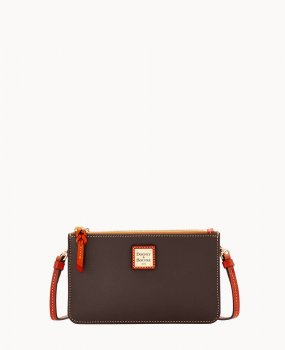 Dooney Pebble Grain Ella Crossbody Brown Tmoro ID-cpOQ6olE