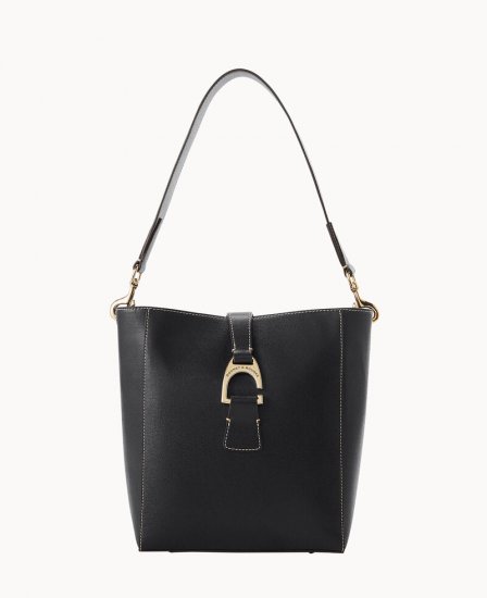 Dooney Saffiano Brynn Black ID-o3hHU4Dv - Click Image to Close