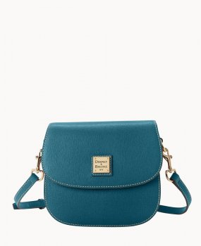 Dooney Saffiano Saddle Bag Deep Teal ID-nbVvNHwF