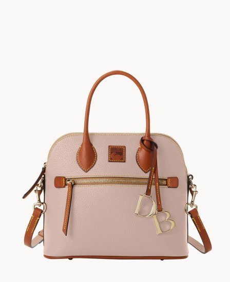 Dooney Pebble Grain Domed Satchel Oyster ID-Quyi0kv4 - Click Image to Close