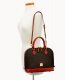 Dooney Pebble Grain Zip Zip Satchel Brown Tmoro ID-xJc5CVvd