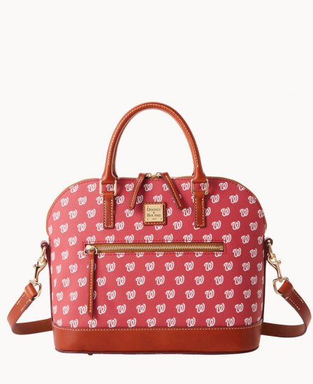 Dooney MLB Nationals Domed Zip Satchel NATIONALS ID-k3dqiSKz - Click Image to Close