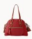 Dooney Pebble Grain Domed Satchel Red ID-wfg7KJhi