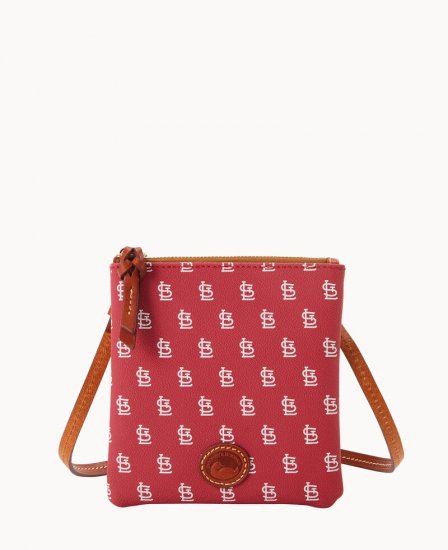 Dooney MLB Cardinals Small North South Top Zip Crossbody Cardinals ID-DTjk0YGF - Click Image to Close