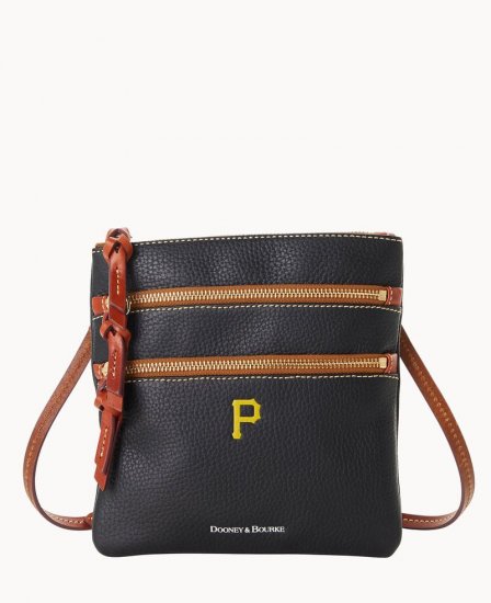 Dooney MLB Pirates N S Triple Zip Crossbody PIRATES ID-XR9Cps1k - Click Image to Close