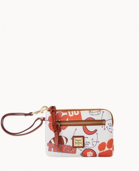 Dooney Collegiate Clemson Zip Around Wristlet Clemson ID-TDp5vDKx