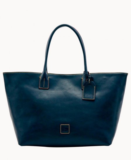 Dooney Florentine Medium Russel Bag Navy ID-CWJYu6G3 - Click Image to Close