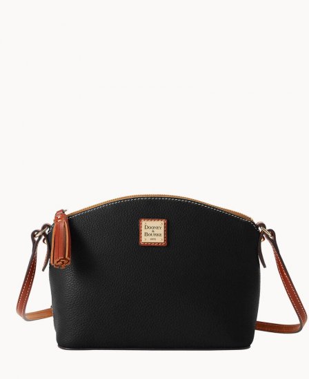 Dooney Pebble Grain Robin Crossbody Black ID-AzOcAv6q - Click Image to Close