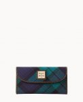 Dooney Tartan Continental Clutch Navy ID-4h9yA2lG