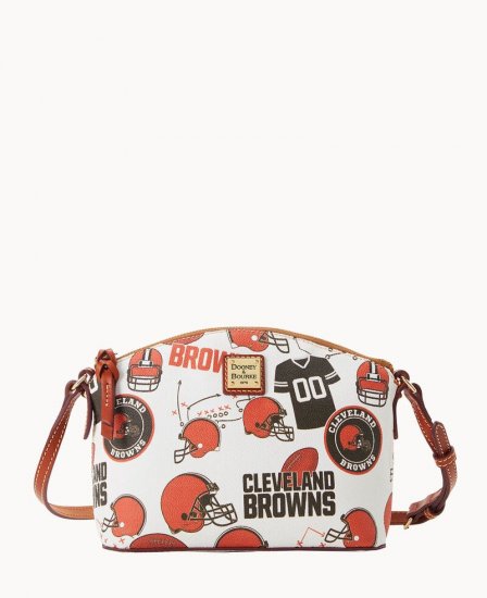 Dooney NFL Browns Suki Crossbody Browns ID-5UjReTTr - Click Image to Close