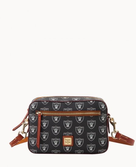 Dooney NFL Raiders Camera Zip Crossbody RAIDERS ID-6SHKrxf6 - Click Image to Close