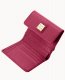 Dooney Saffiano Small Flap Credit Card Wallet Cranberry ID-R5UUCP3x