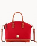 Dooney Pebble Grain Darcy Satchel Red ID-tJoQ1wCm