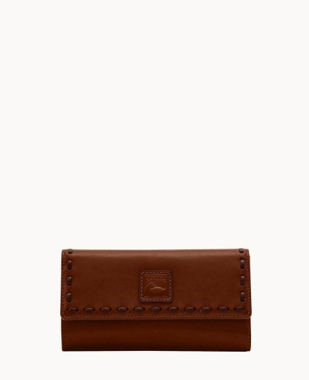 Dooney Florentine Checkbook Organizer Chestnut ID-ZruKWxxT - Click Image to Close