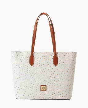 Dooney Ostrich Large Tote Bone ID-NUsOi2M5