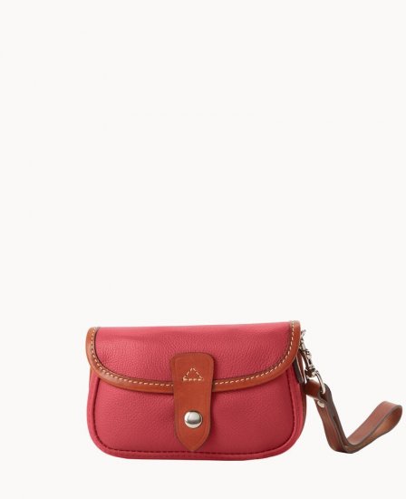 Dooney Oncour Twist Flap Wristlet Wine ID-wNp4JR0Q - Click Image to Close