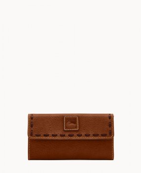 Dooney Florentine Continental Clutch Chestnut ID-ZDTEtRnW