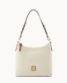 Dooney Pebble Grain Hobo White ID-8goV1hsF