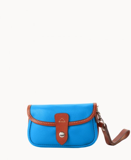 Dooney Oncour Twist Flap Wristlet French Blue ID-VzyUfPRB - Click Image to Close