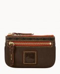 Dooney Florentine Small Coin Case Brown Tmoro ID-Y1D9lzo4