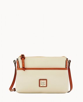 Dooney Pebble Grain Ginger Crossbody Bone ID-xncEVhoC