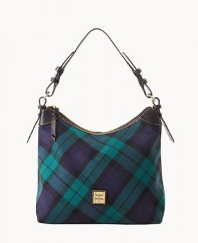 Dooney Tartan Large Erica Navy ID-XXYKOrcK