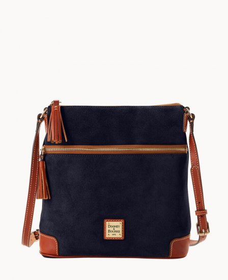 Dooney Suede Tassel Crossbody Navy ID-Fd8ezbKu - Click Image to Close