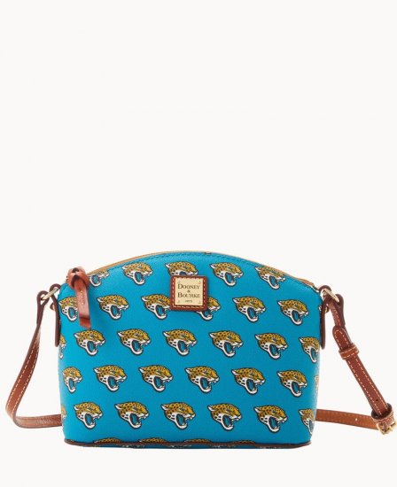 Dooney NFL Jaguars Suki Crossbody Med Wristlet JAGUARS ID-W5mDZfM4 - Click Image to Close