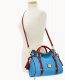 Dooney Pebble Grain Satchel Sky Blue ID-uhz8bWhz