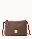 Dooney Pebble Grain Crossbody Pouchette Elephant ID-660Tawgc