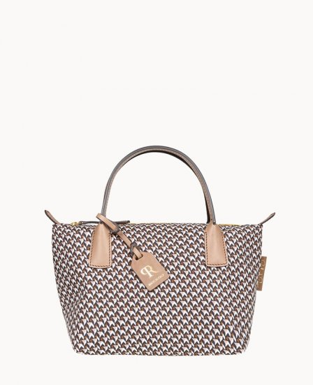 Dooney Roberta Pieri Tatami Classic Mini Robertina Tote Taupe ID-YYqwg3gP - Click Image to Close