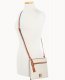 Dooney Pebble Grain Double Zip Tassel Crossbody White ID-dqlSqH8H